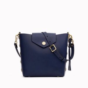 rag & bone Atlas Leather Bucket Bag in Royal Blue